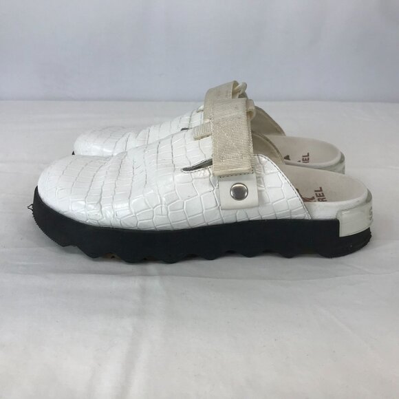 SOREL ~ WOMENS 9 ~ WHITE VIIBE SLIP ON CLOG MULE - Picture 6 of 9